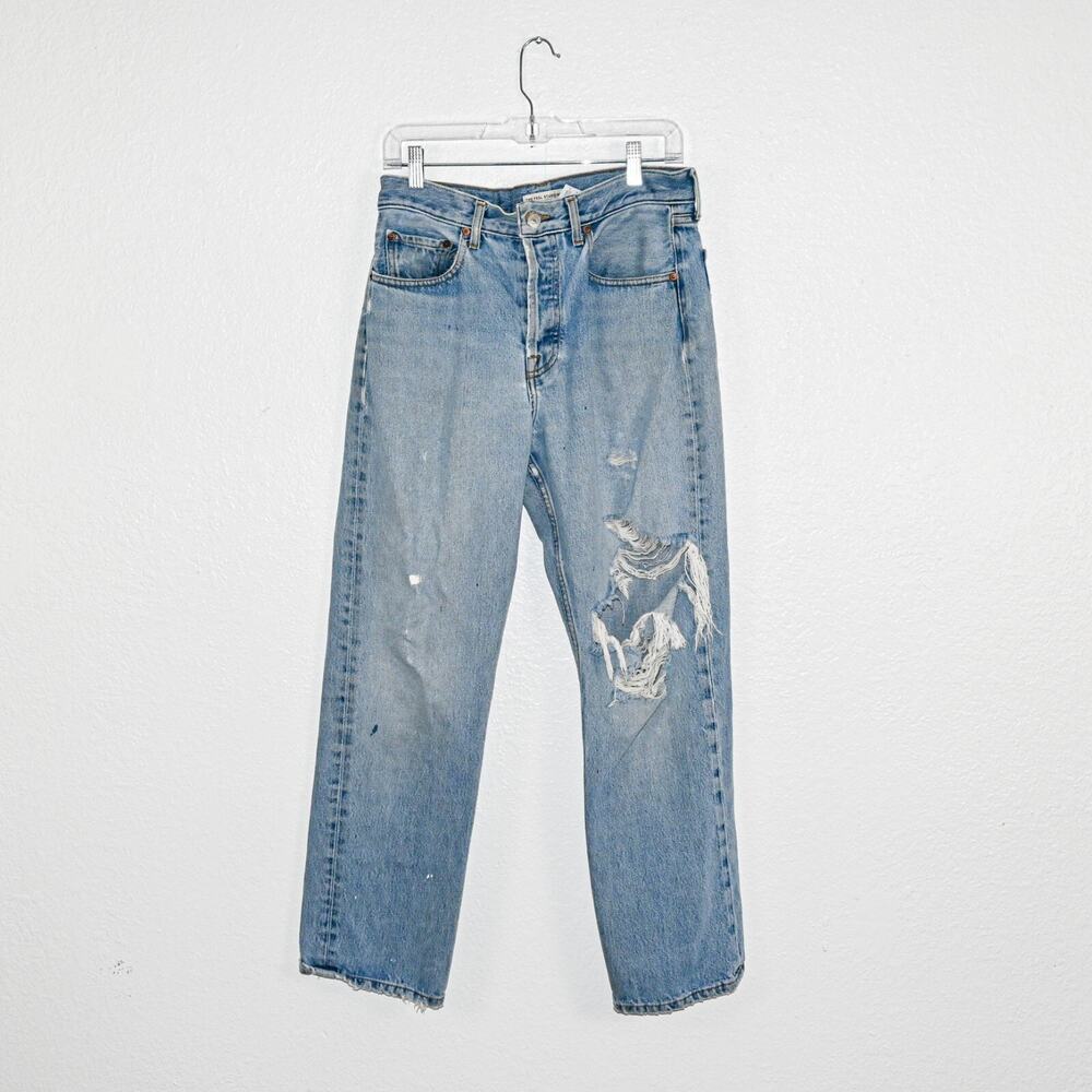 The FEEL STUDIO $425 The Genuine Jeans Worn down Distressed Rip knee 31